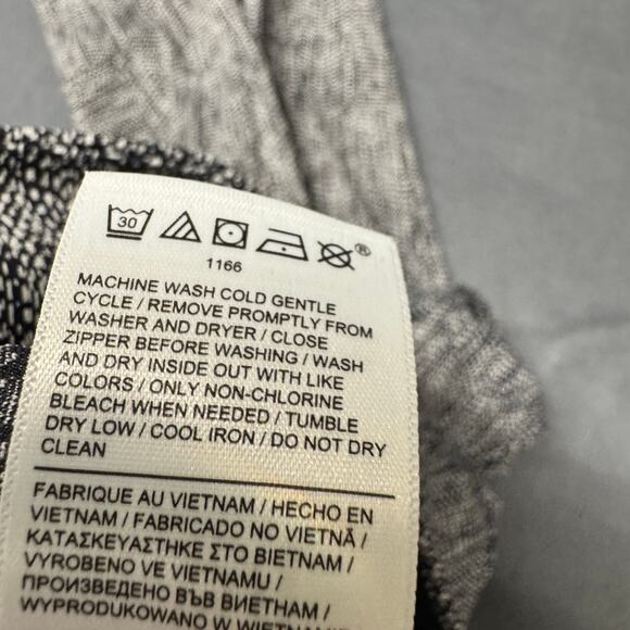 Athleta Leggings Womens XS Delancey Textured Moto Black White Ankle Zip - Picture 8 of 11